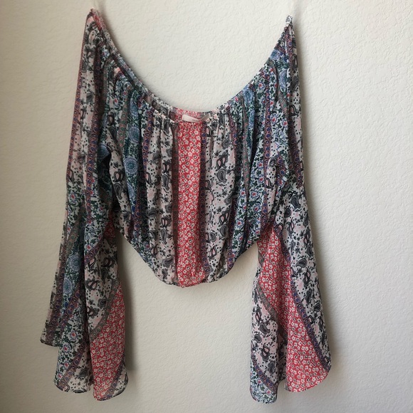 Festival Cropped Top Bohemian Hippie size M Free Shipping - Picture 3 of 10